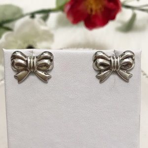 • Vintage • Sterling Bow Earrings